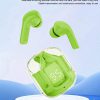 Air31 Earbuds Wireless Crystal Transparent Body – With Silicone Pouch ( Random Color )